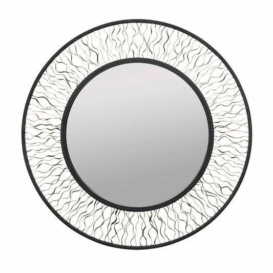 Varaluz Estela Wall Mirror - Matte Black/French Gold Wall Mirror, Round Mirror, Decorative Mirror Varaluz Round 