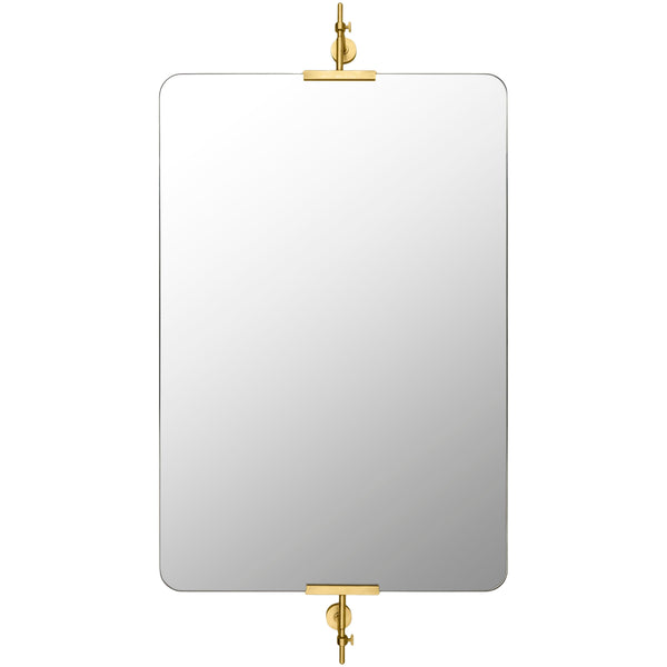 Decorative Wall Mirror - SURYA Anastasya Gold Rectangular  