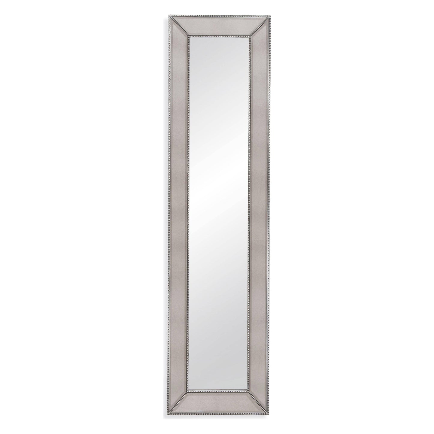 Bassett Mirror Beaded Wall Mirror or Floor Mirror Front View w/ white background