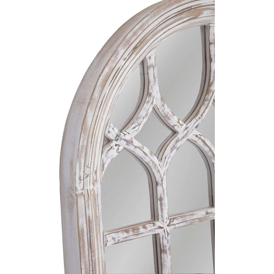 Bassett Mirror Ingram Distressed White Floor Mirror 34 x 70 Full-Length Mirror, Floor Mirror, Full Body Mirror, Large Mirror Bassett Mirror Company 