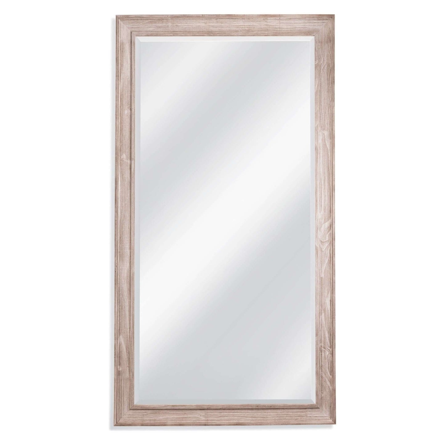 Bassett Mirror Kibbe Distressed Floor Mirror full-length view