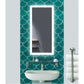 Krugg Bijou 15 X 30 LED mirror accentuating a bathroom with stylish fixtures