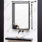Wall Mirror - Distinct Mirrors Zyloon Metal Frame  24W x 36H