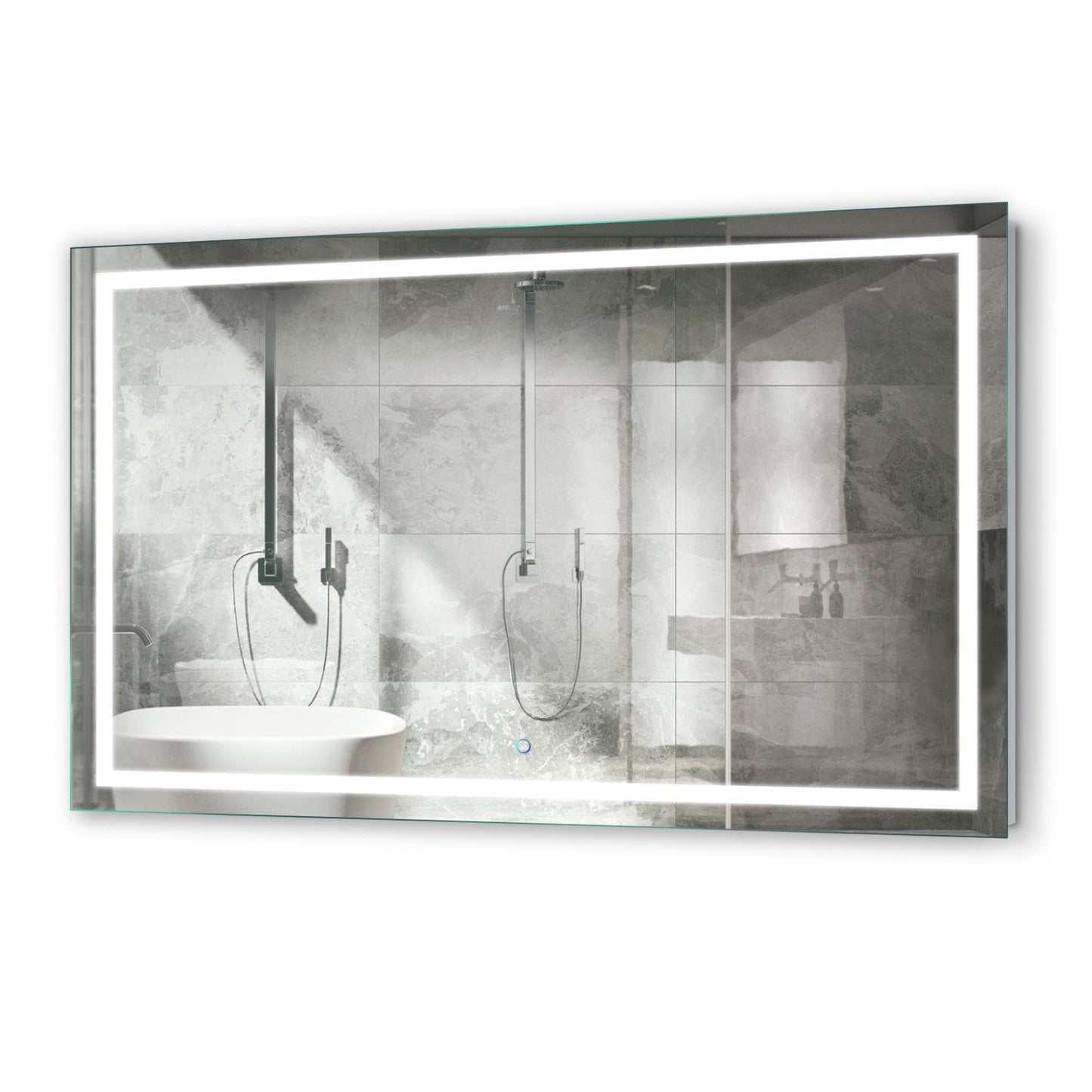 Krugg Icon 54 x 36 LED Bathroom Mirror - Dimmer & Defogger