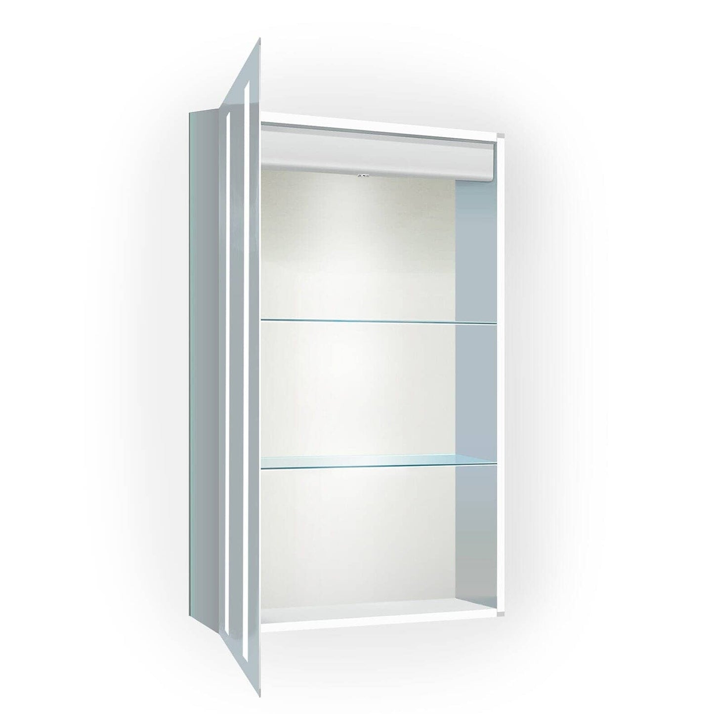 Kinetic 20″ x 30″ Lighted Medicine Cabinet w/Dimmer & Defogger Lighted Medicine Cabinet, LED Medicine Cabinet, Lighted Medicine Cabinet With Mirror Krugg Reflections USA 