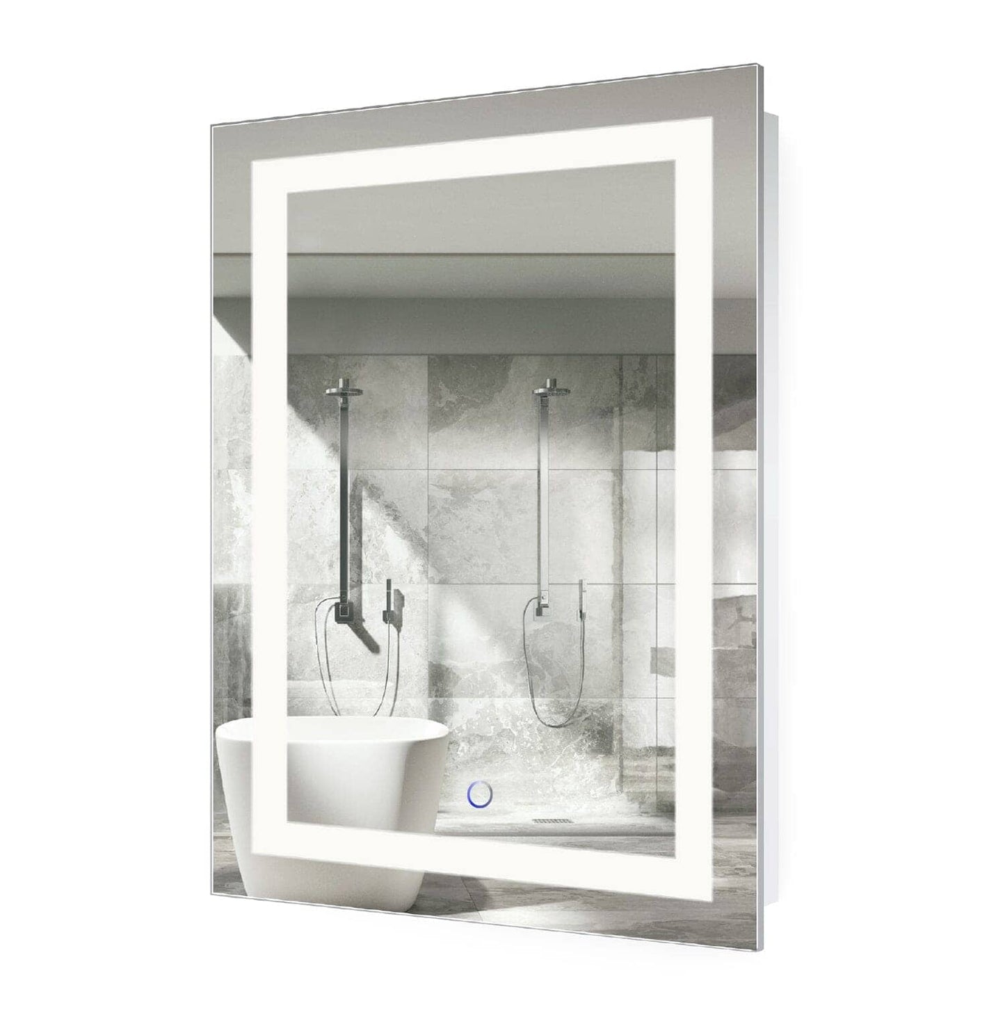 Krugg Icon 2436 Lighted Vanity Mirror with defogger and dimmer with a white backgroud