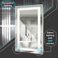 Krugg Soho 24" x 36" Matte Gold LED Bathroom Mirror