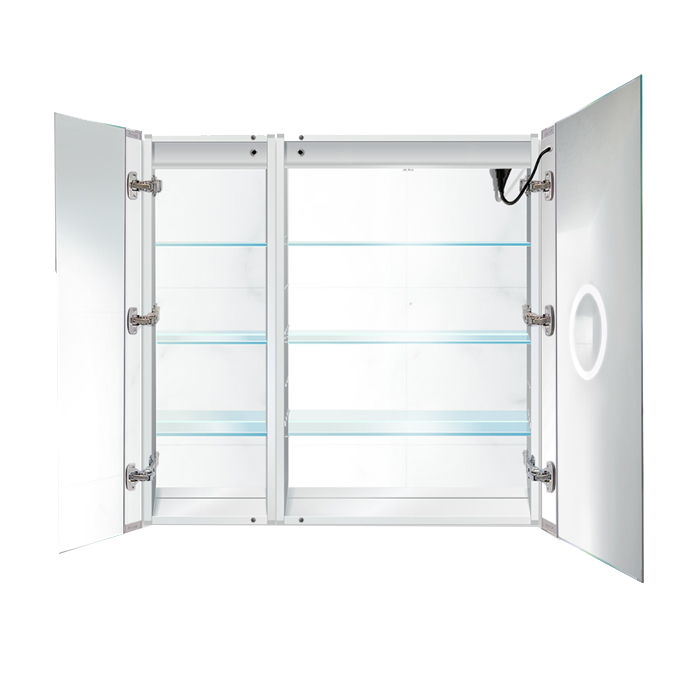 Krugg Svange 36 x 36 LED Medicine Cabinet - Defogger, Dimmer