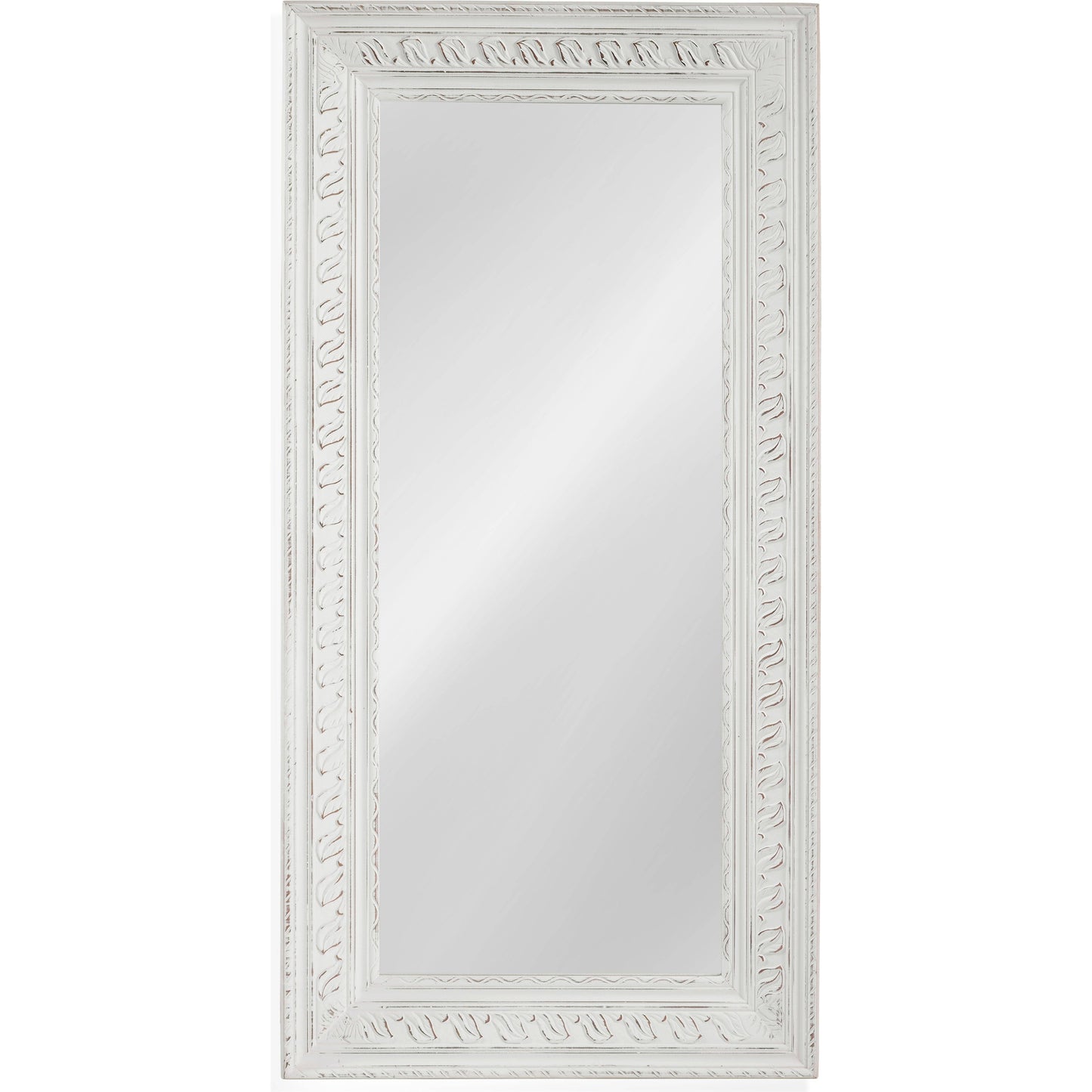 Bassett Mirror Ives Vintage Chic Floor Mirror  with white background