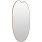 Surya Ajanta Arched Oval Gold-Framed Wall Mirror 24W x 36H Wall Mirror, Gold Framed Wall Mirror, Arched Oval Wall Mirror SURYA 