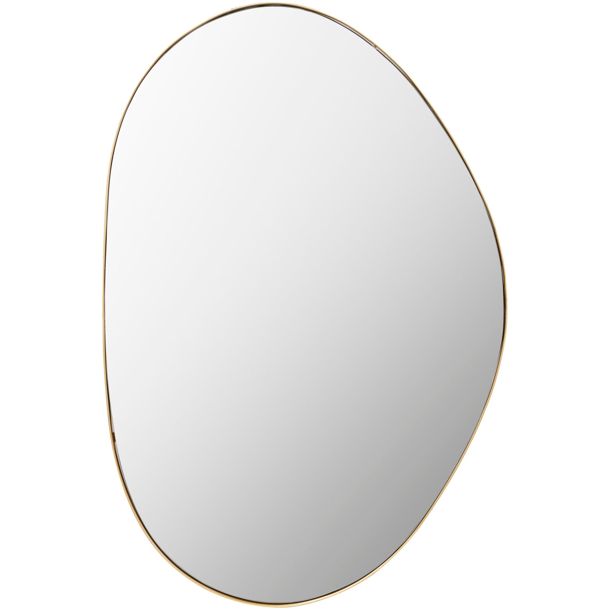 SURYA - Aamnah Gold Decorative Wall Mirror Wall Mirror, Oval Mirror, Decorative Mirror SURYA 24"W x 36"H 