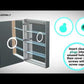 Dual LED Medicine Cabinet | Krugg Svange 60W x 36H - SVANGE6036DLLR Installation Video