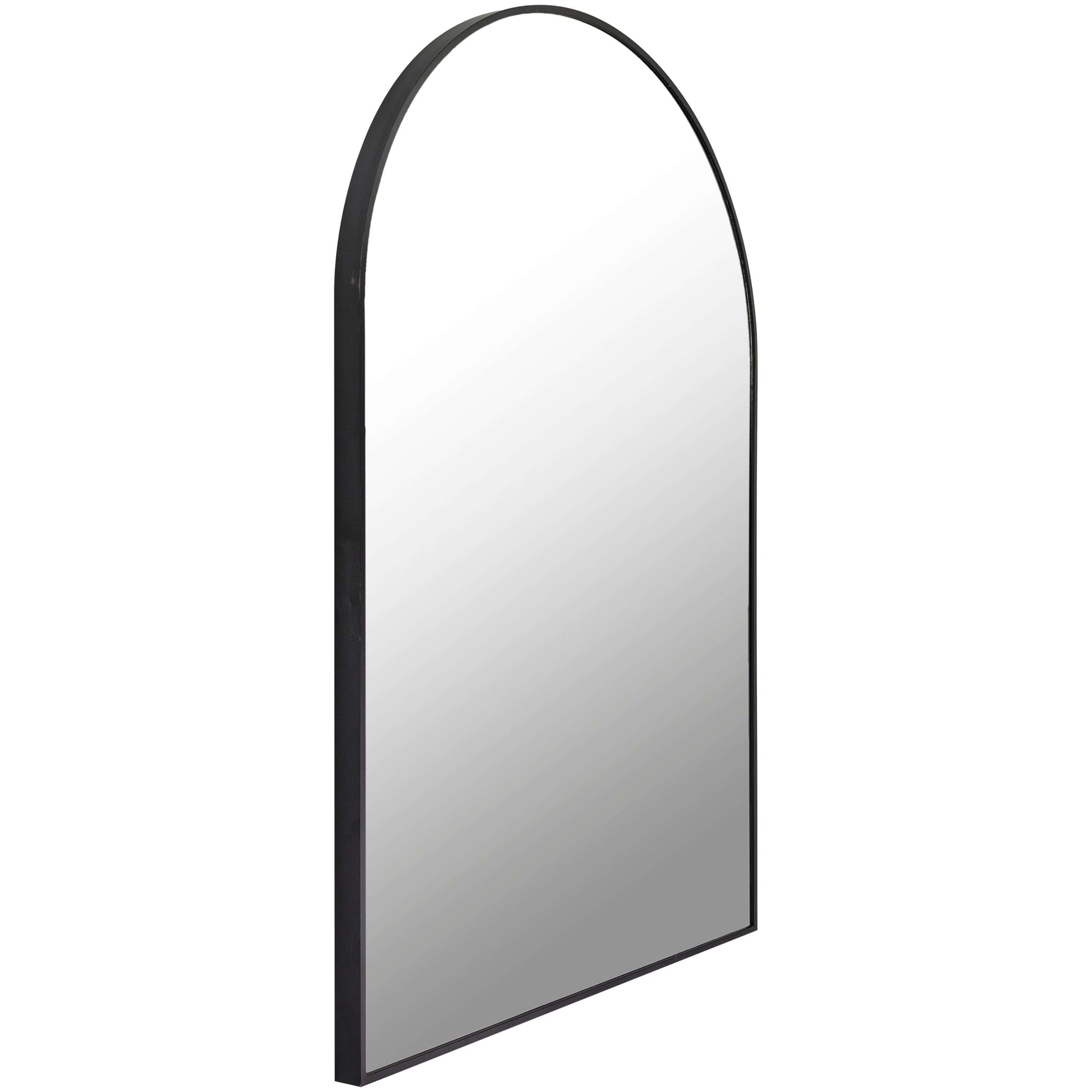 Arched Mirror - SURYA ARANYA BLACK ALUMINUM FRAME