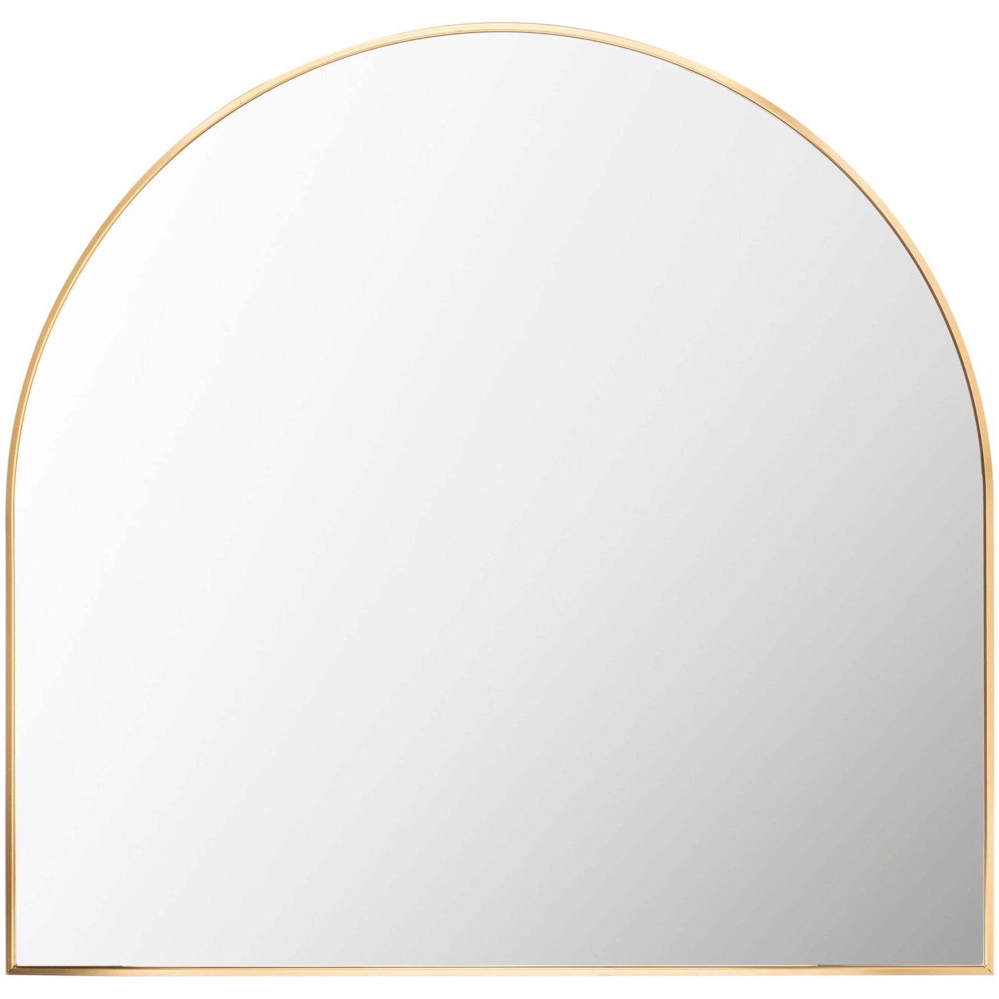 Arched Mirror - SURYA Aranya Gold Aluminum Frame 