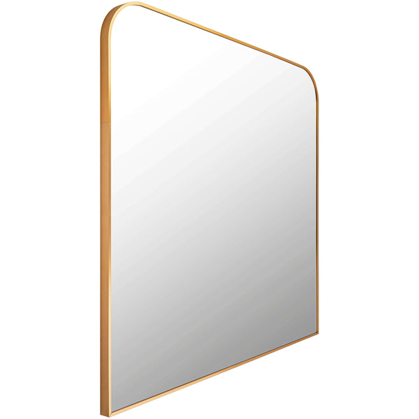 Wall Mirror - SURYA Aranya Brushed Gold 36W x 35H