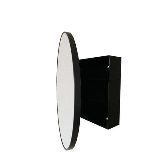 Bellaterra Round Metal Frame Medicine Cabinet-Distinct Mirrors