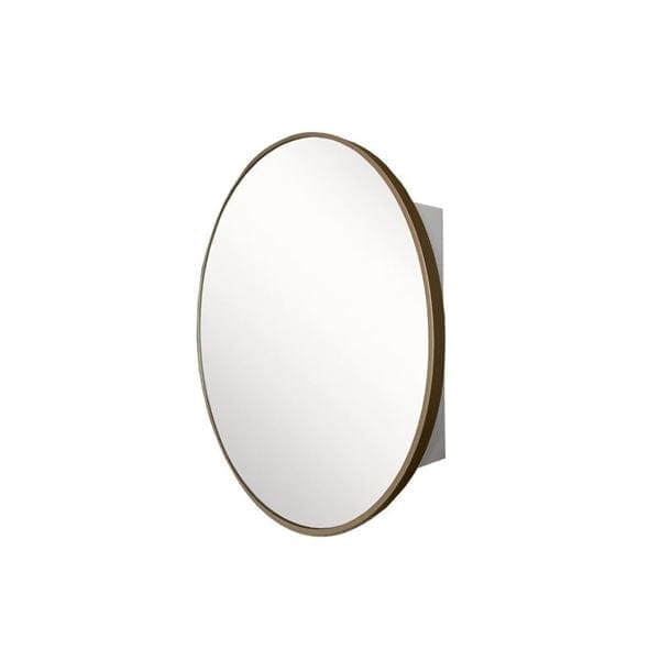 Bellaterra Round Metal Frame Medicine Cabinet-Distinct Mirrors