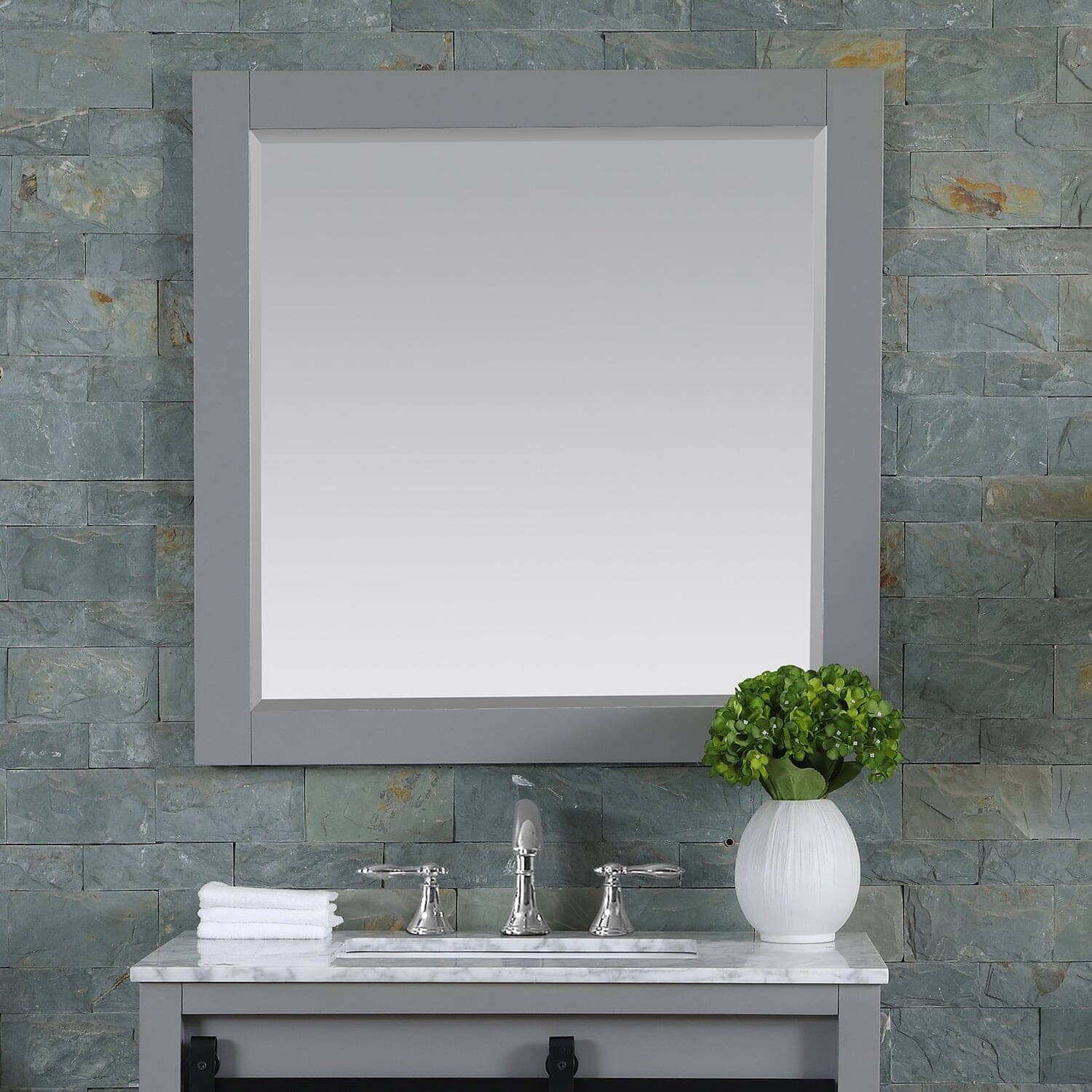 Bathroom Mirror - Altair Maribella 34W x 36H - 535030-MIR-GR