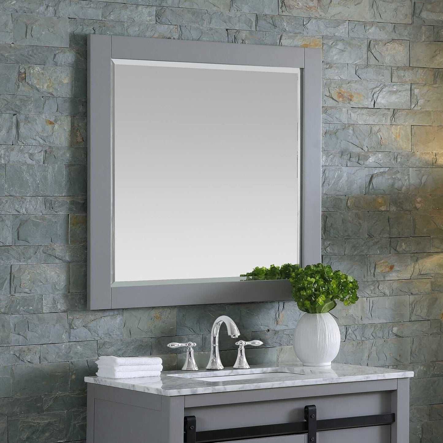 Bathroom Mirror - Altair Maribella 34W x 36H - 535030-MIR-GR