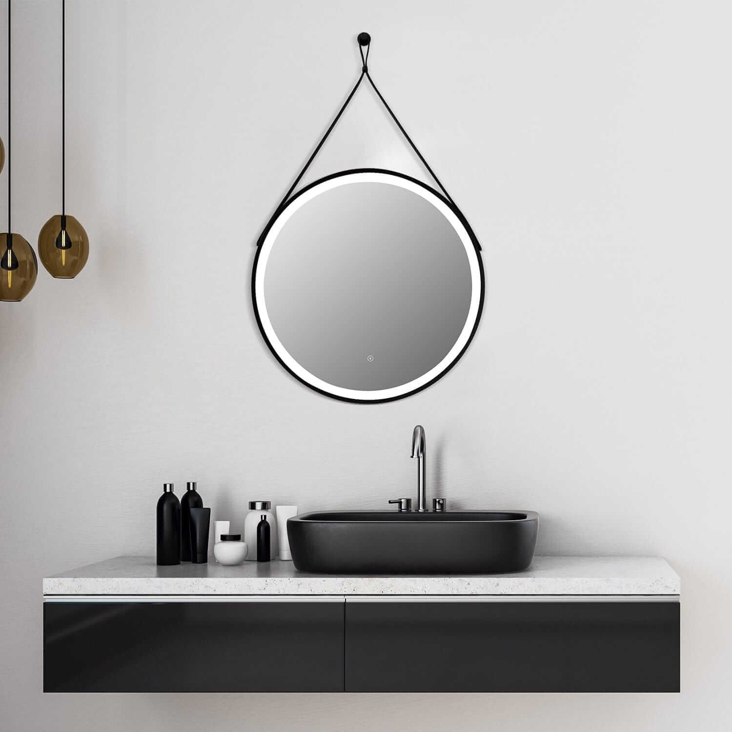 Lighted Bathroom Mirror - Altair Roccia 28