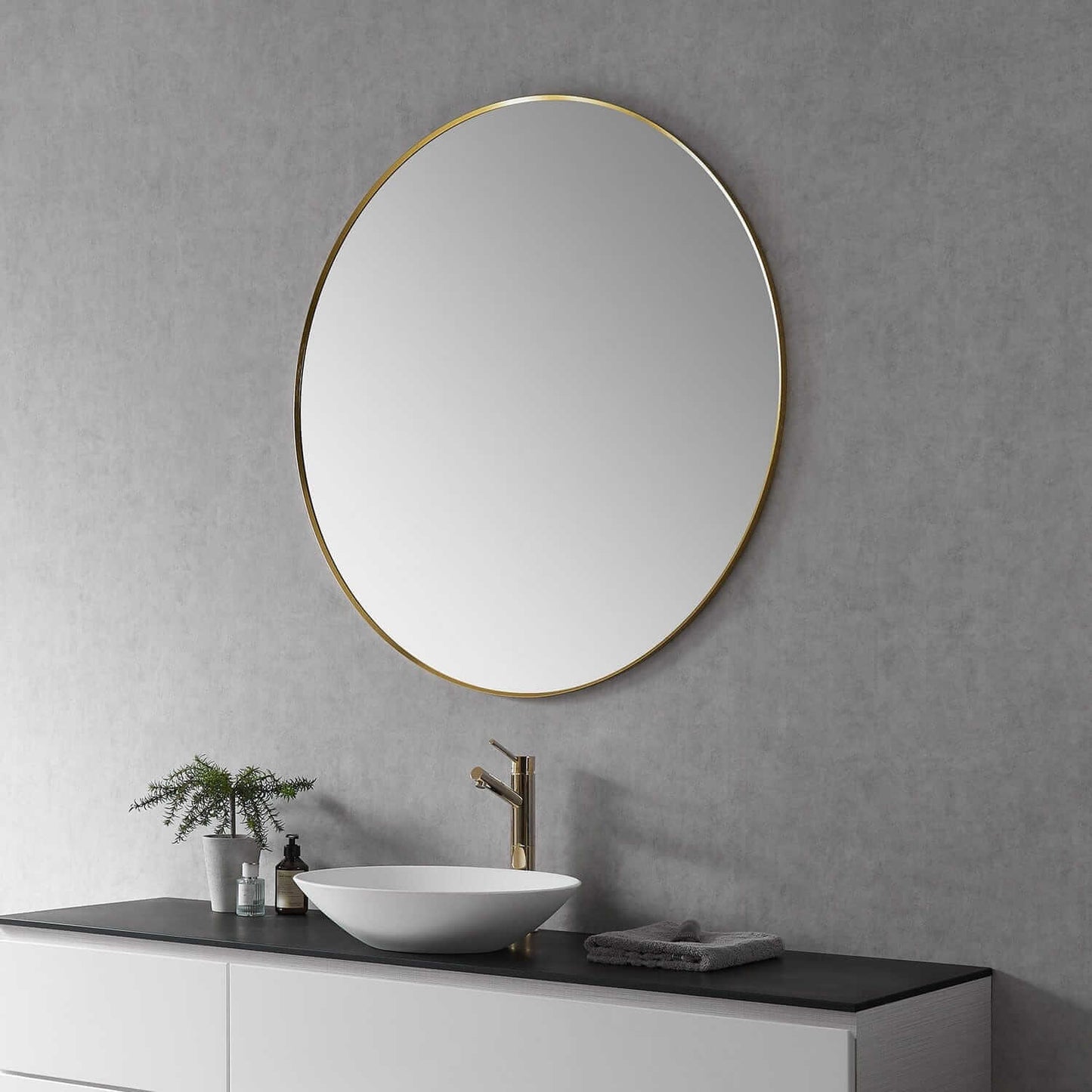 Bathroom Mirror - Altair Liceo 42" Round  752042-MIR-GF