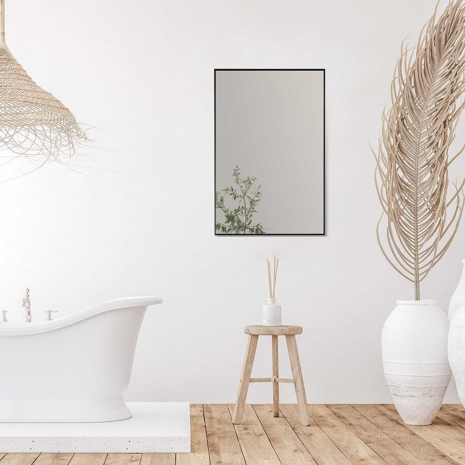 Bathroom Mirror - Altair Sassi 24W x 36H - 755024-MIR-BF