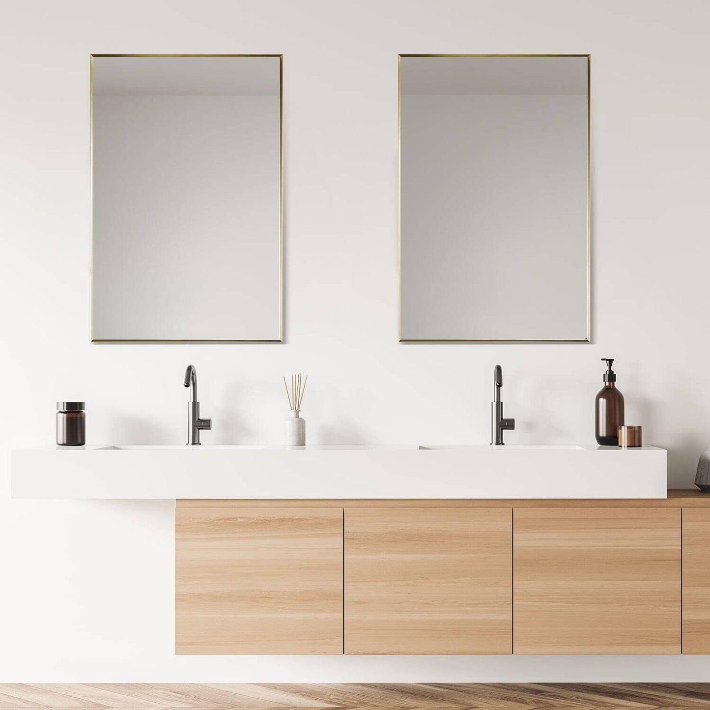 Bathroom Mirror - Altair Sassi 24W x 36H - 755024-MIR-GF