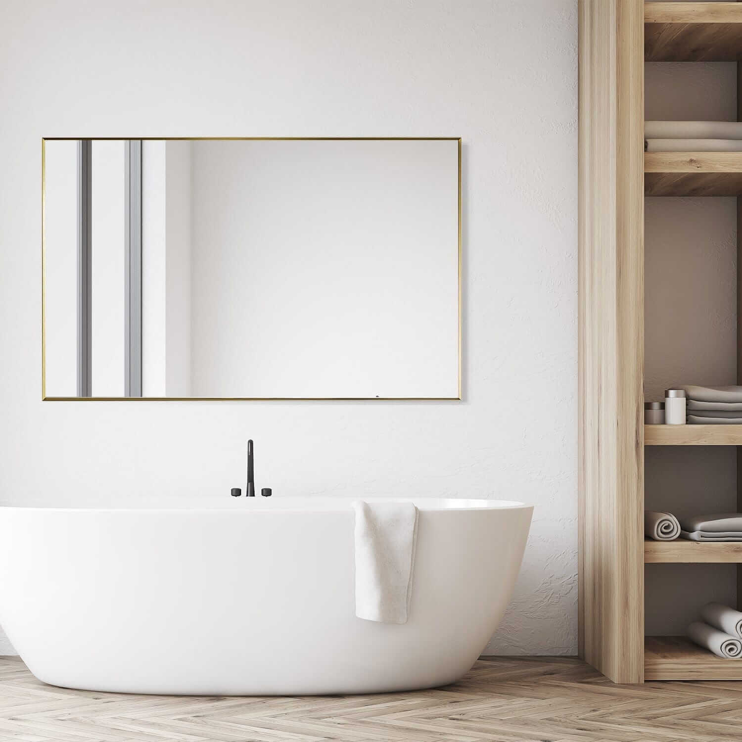 Bathroom Mirror - Altair Sassi 48W x 30H - 755024-MIR-GF