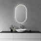 Altair Oleggio Oval 36" Bathroom Vanity LED Lighted Wall Mirror - Gold Frame