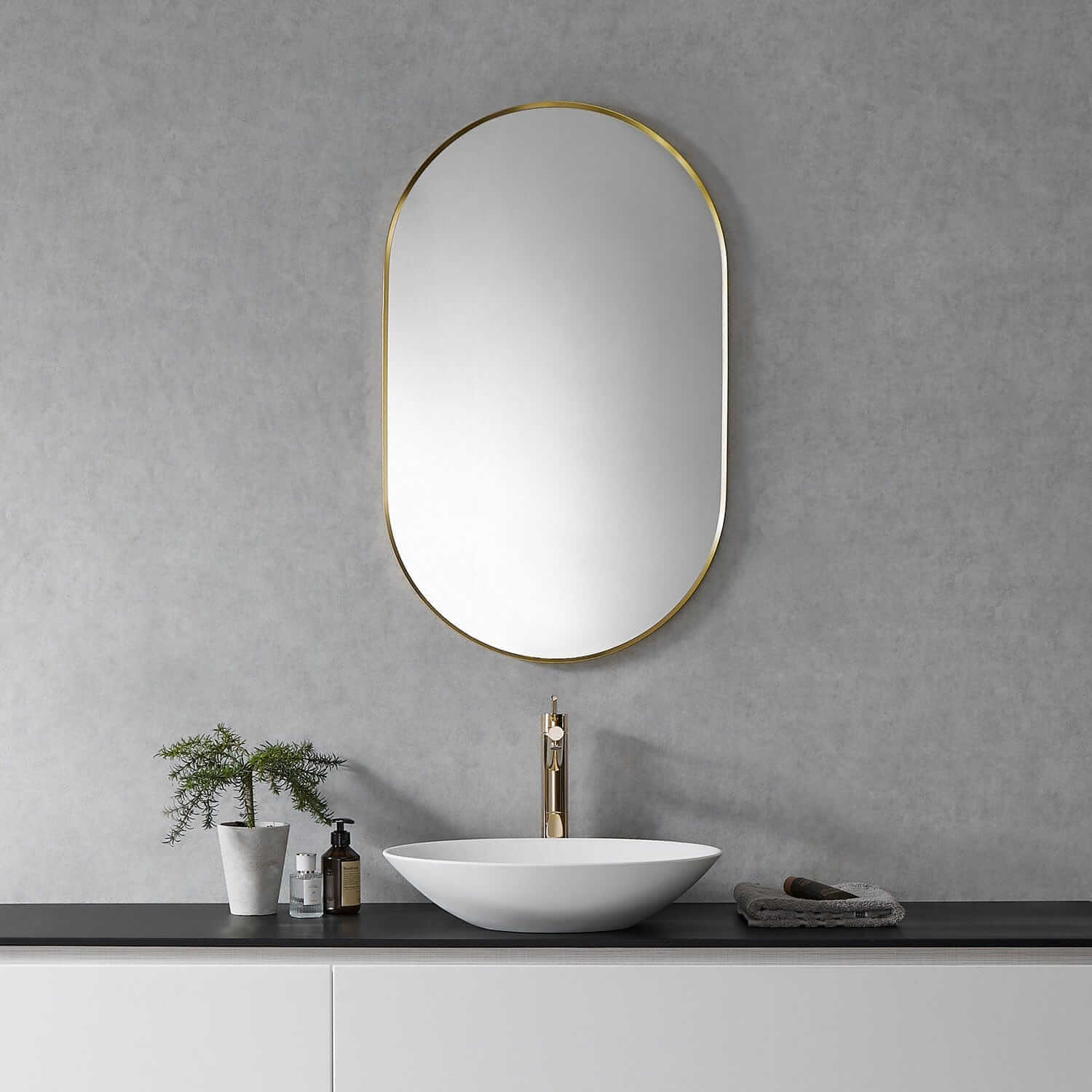 Bathroom Mirror - Altair Ispra 22W x 36H - 757036-MIR-GF