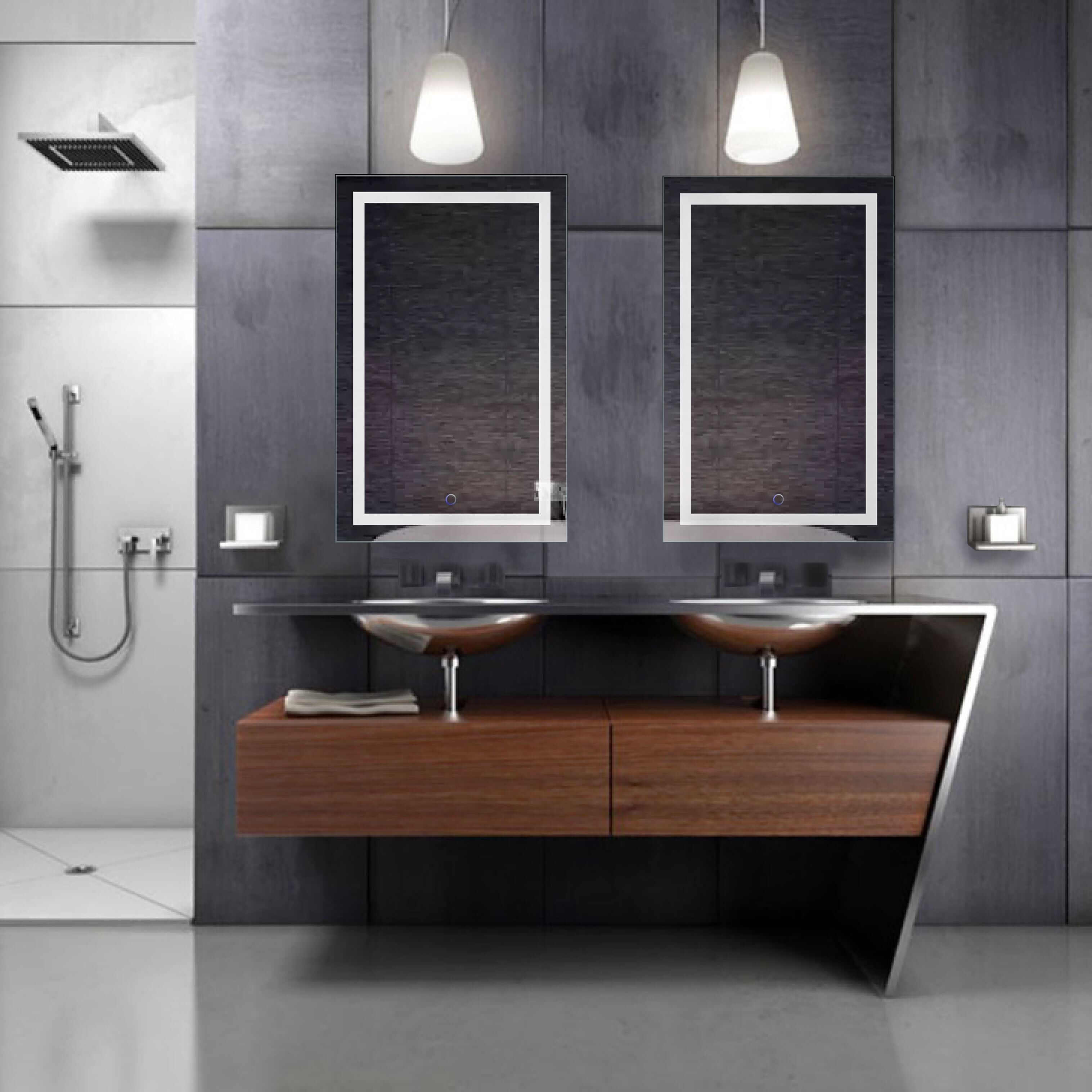 Lighted Bathroom Mirror - Krugg Icon LED - ICON2032
