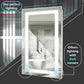 Lighted Bathroom Mirror - Krugg Icon LED No Dark Corners