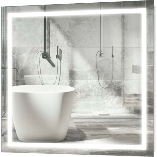 Lighted Bathroom Mirror - Krugg Icon 36 Square ICON3636