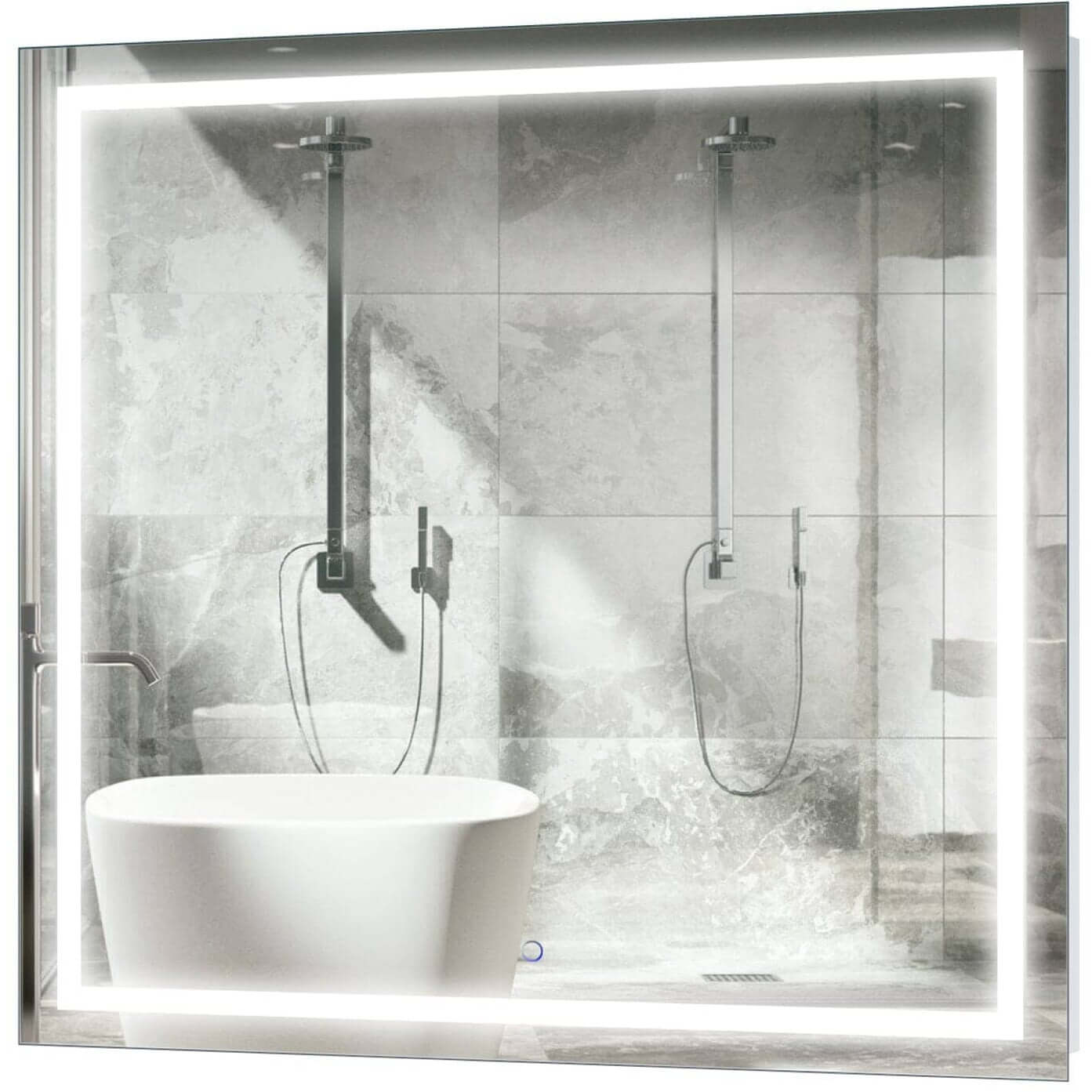 Lighted Bathroom Mirror - Krugg Icon 42