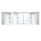 LED Medicine Cabinet - Krugg Dual Lighted - SVANGE6636DLLR