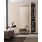 Krugg EXL 96 x 36 LED Bathroom Mirror installed in elegant modern interior with wardrobe and decorative elements