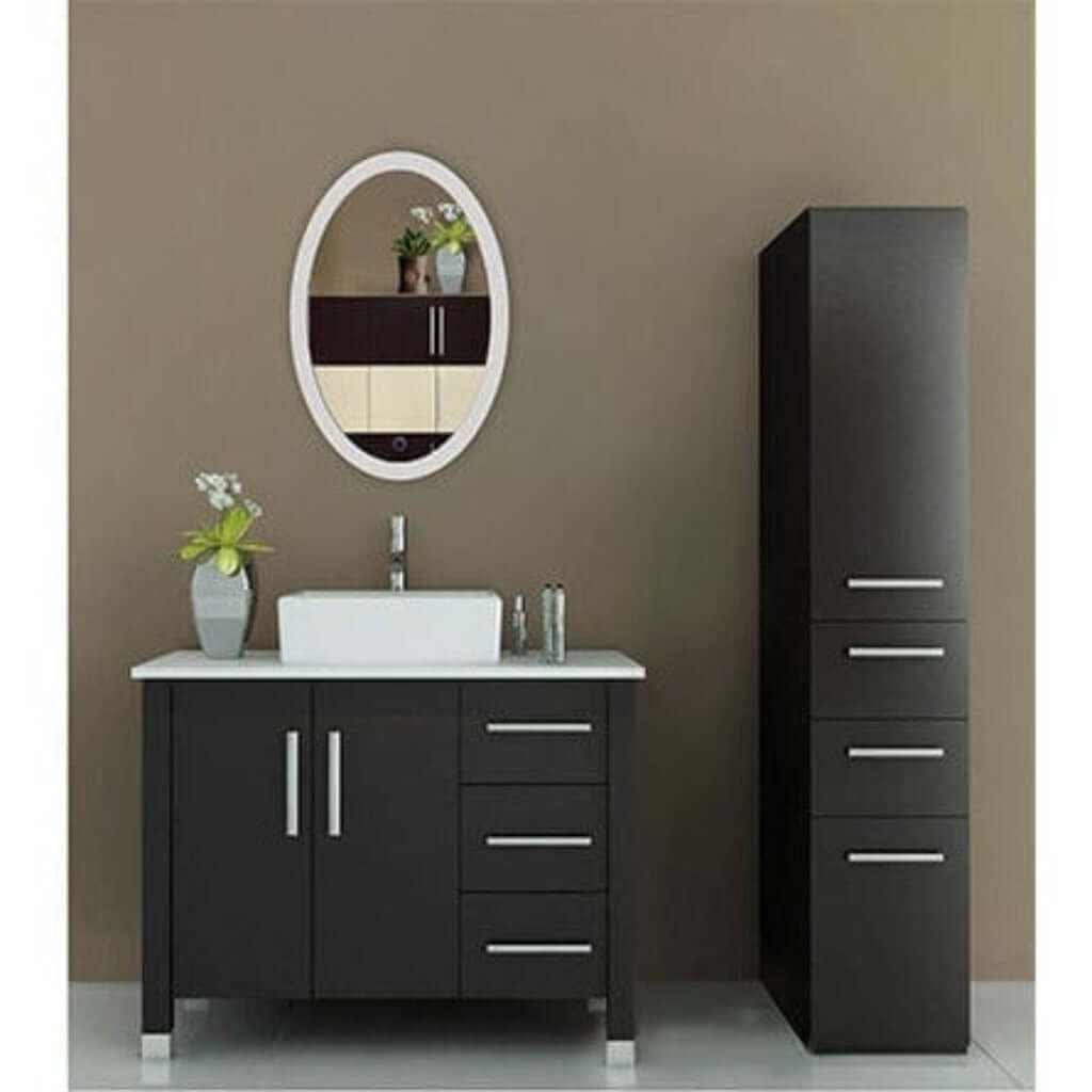 Lighted Bathroom Mirror - Krugg Sol Oval 20W-30H - SOL2030O