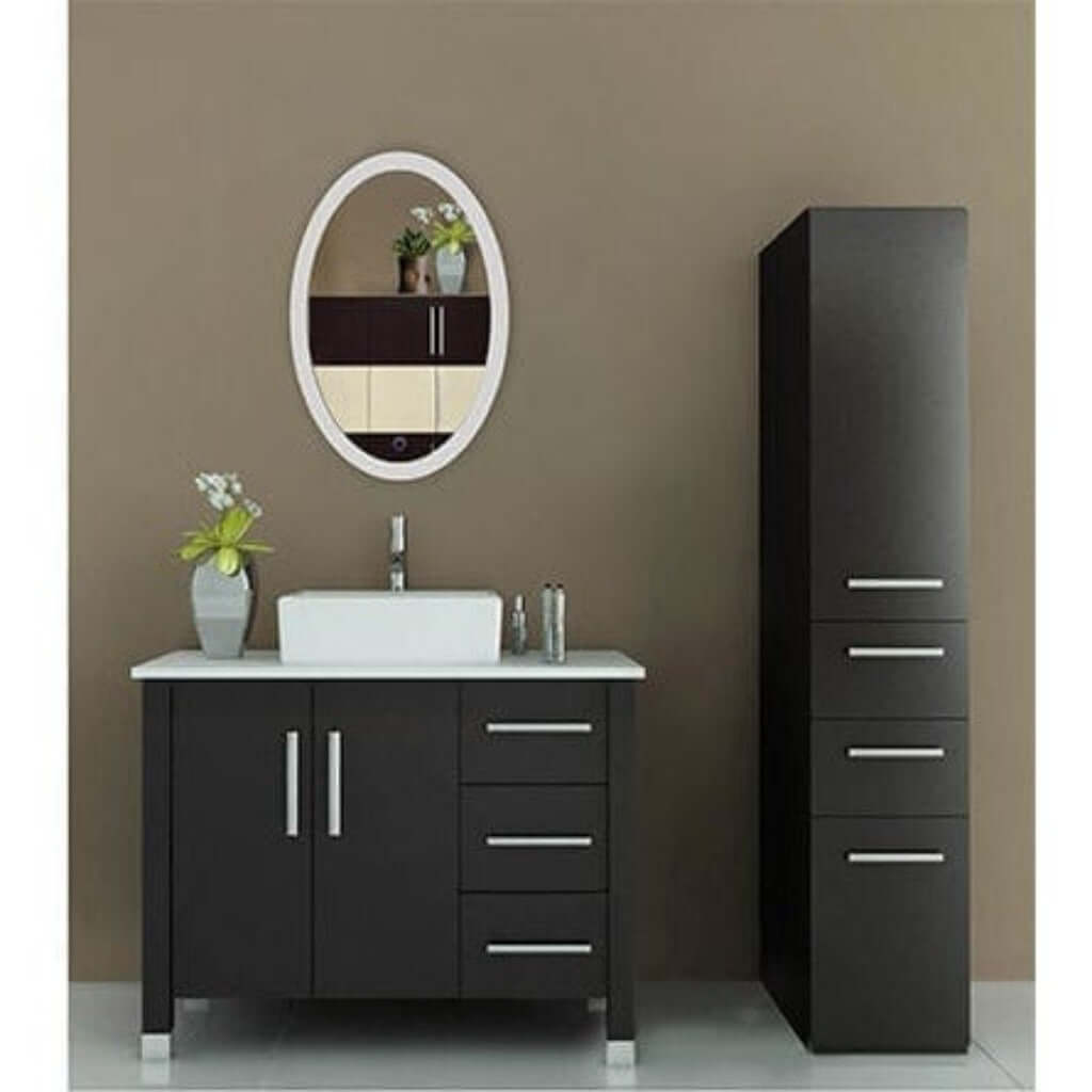 Lighted Bathroom Mirror - Krugg Sol Oval 20W-30H - SOL2030O