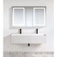 Krugg Svange 6036DLLR 60″ X 36″ LED Medicine Cabinet with sleek modern design and illuminated mirrors in a stylish bathroom setting.