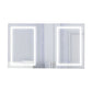 Krugg Svange 6036DLLR 60″ X 36″ LED Medicine Cabinet with sleek backlit design, enhancing bathroom aesthetics and functionality.