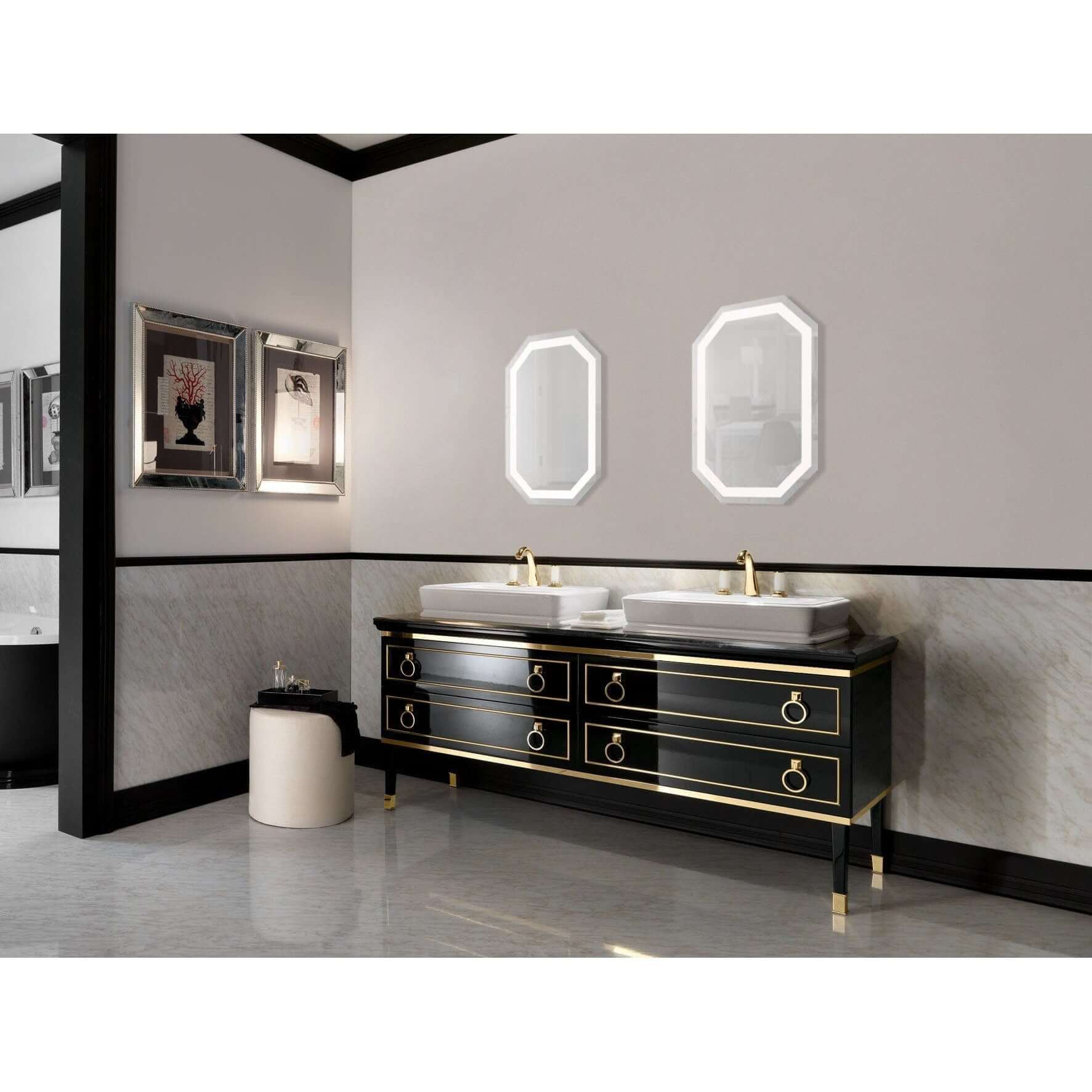 Lighted Bathroom Mirror - Krugg Tudor LED - TUDOR2030