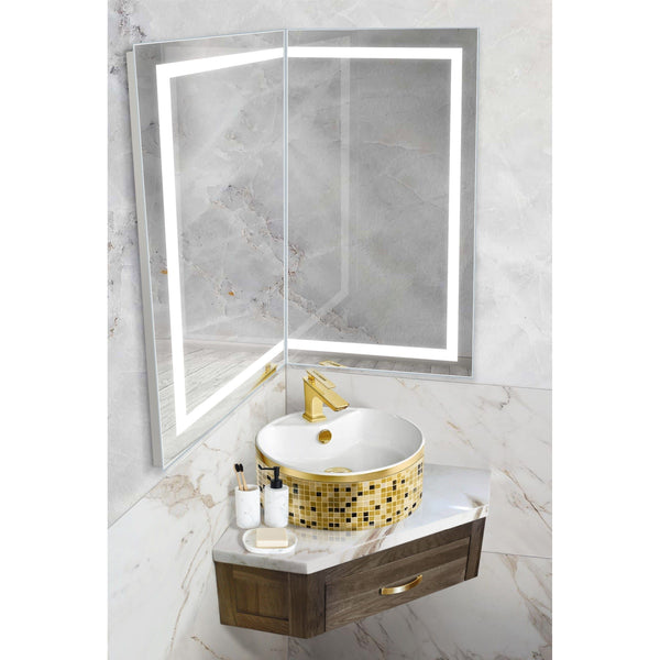 Bathroom Mirror - Krugg Modular 21W x 36H - MODSMCORNER 21D