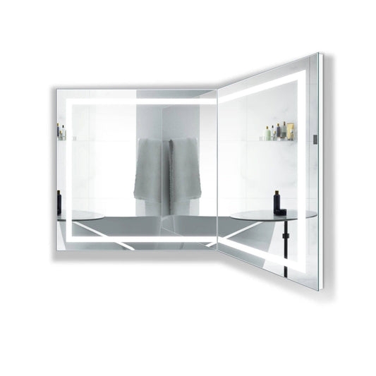 LED Bathroom Mirror - Krugg Modular - MODSMCORNER 36D