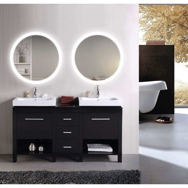 Lighted Bathroom Mirror - Krugg Sol 30 Round - SOL3030R