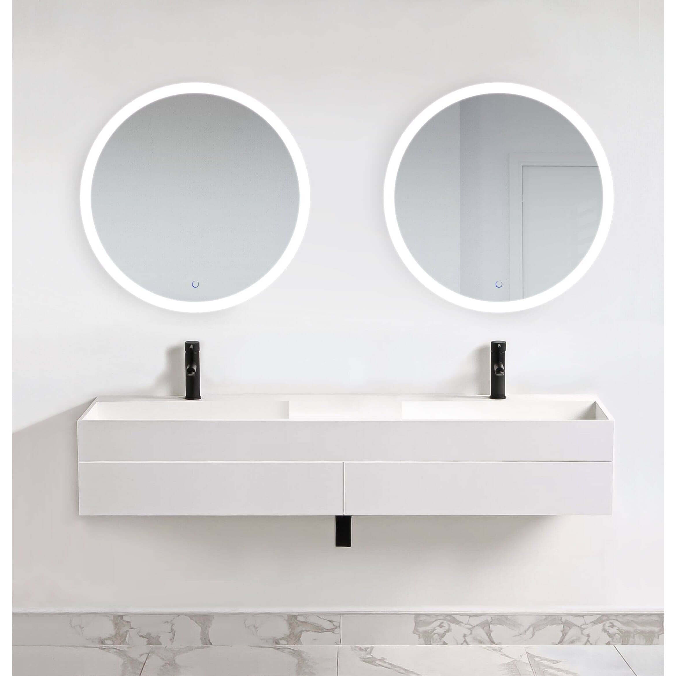 Lighted Bathroom Mirror - Krugg Sol 32