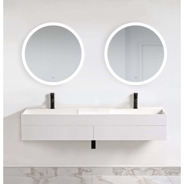 Lighted Bathroom Mirror - Krugg Sol 32 Round - SOL3232R