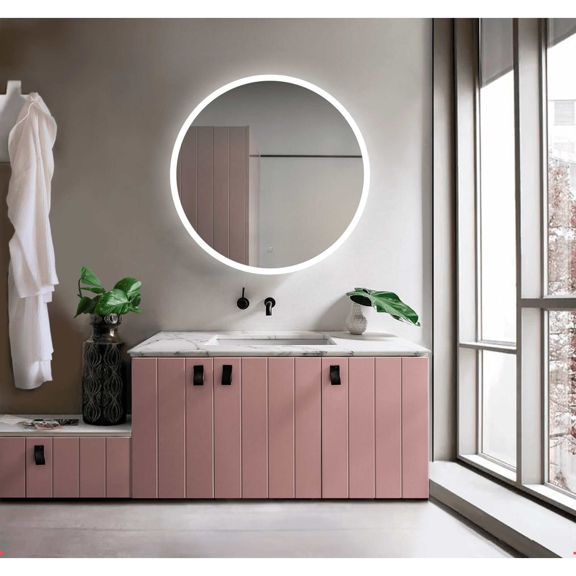 Lighted Bathroom Mirror - Krugg Sol 42