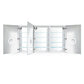 LED Medicine Cabinet - Krugg Tri-Lighted - SVANGE7242TLLR