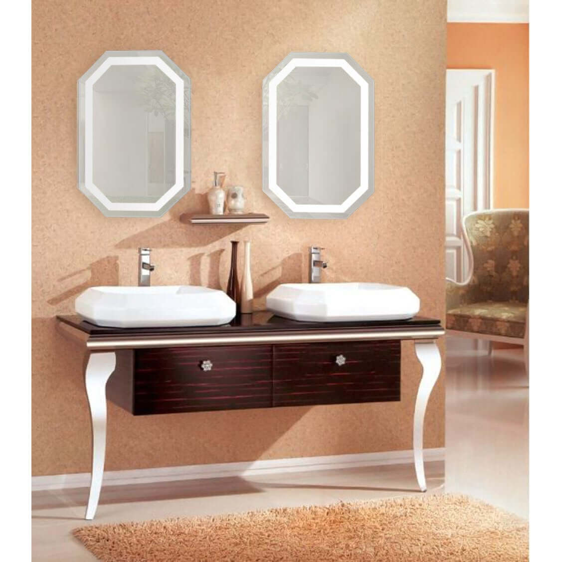 Lighted Bathroom Mirror - Krugg Tudor LED - TUDOR2030