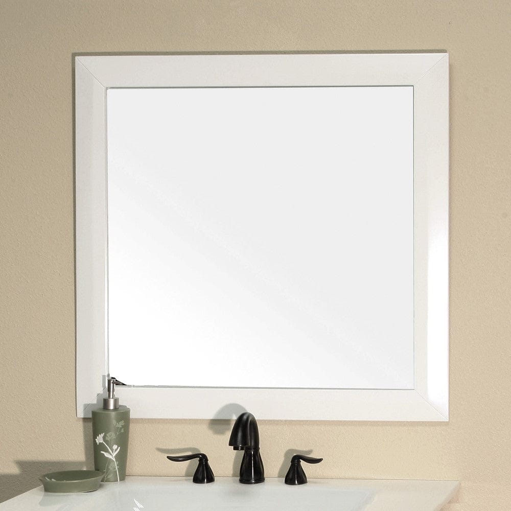 Bellaterra Solid Wood Frame Mirror - 31.5W x 31.5H-Distinct Mirrors